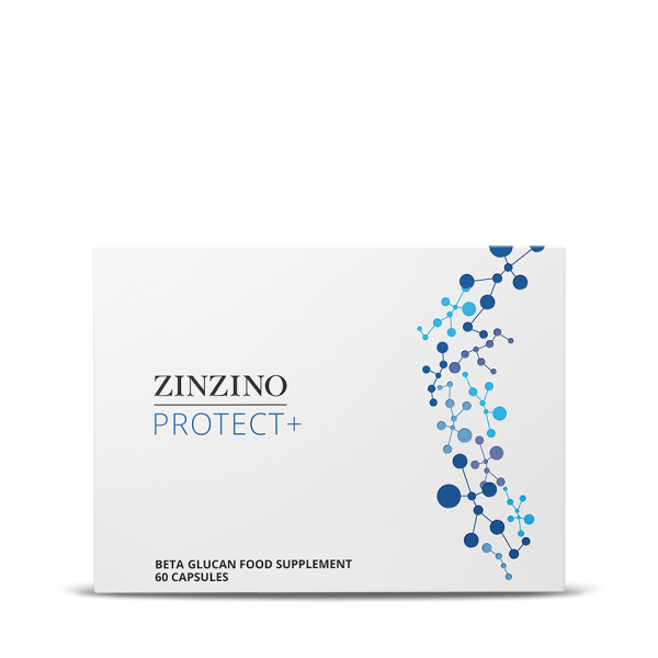 Zu sehen ist ein flacher Karton. Das Bild zeigt das Nahrungsergänzungsmittel von Zinzino Protect. Es ist ein Nahrungsergänzungsmittel welches das Immunsystem mit hochdosiertem D3 unterstützt und stärkt. 